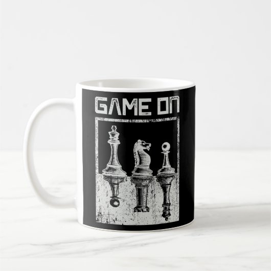 Mug Échecs Superbe Jeu Vintage Sur Grand Maître (Gauche)