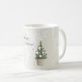 Mug Échelle de couverture de flocons de neige d'arbre (Devant droit)