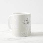Mug Échelle de couverture de flocons de neige d'arbre (Devant gauche)