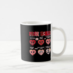 Mug Échelle de douleur rétro Cœur Trauma Infirmière Sa