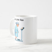 Mug Échelle de poids personnalisable (Devant gauche)