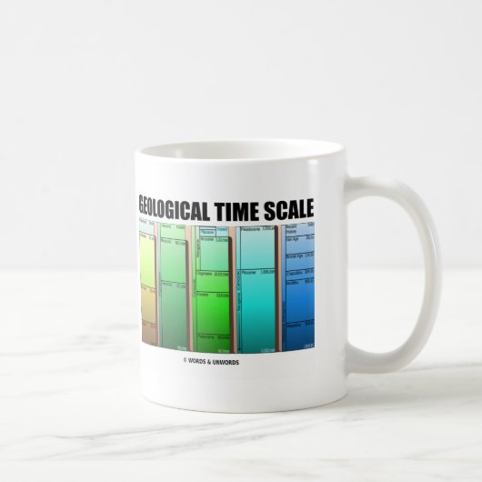 Mug Échelle de temps géologique (âge géologique) (Droite)
