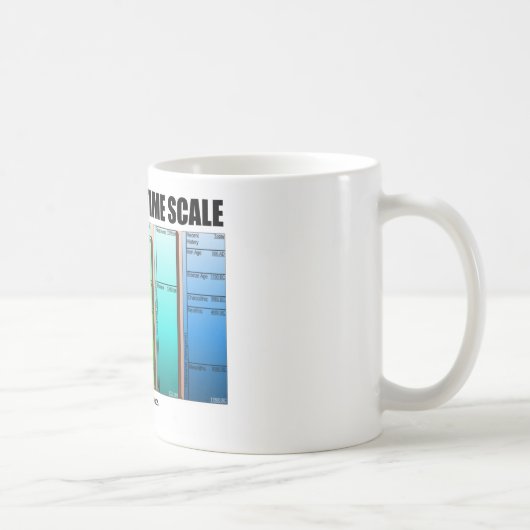 Mug Échelle de temps géologique (âge géologique) (Droite)