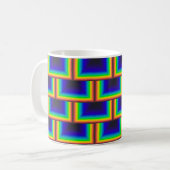 Mug Échelles carrés à spectre solaire (Devant gauche)