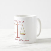 Mug Échelles de cabinet juridique de la justice | (Devant droit)