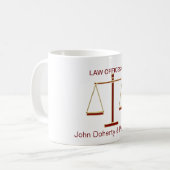 Mug Échelles de cabinet juridique de la justice | (Devant gauche)
