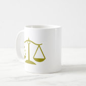 Mug Échelles de justice - or (Devant gauche)