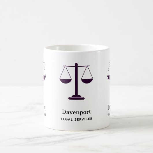 Mug Échelles de Justice Services Juridiques Symbole En (Centre)