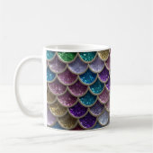 Mug Échelles de Parties scintillant de verre de sirène (Gauche)