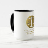 Mug Échelles d'or chiques de cabinet juridique de la (Devant gauche)