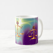 MUG ÉCHELLES D'OR DE LA LOI AVEC PIERRES GEM, SYMBOLE  (Devant droit)