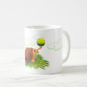 Mug echidna mignon de bande dessinée (Devant droit)