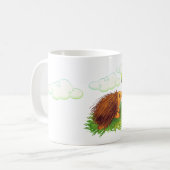 Mug echidna mignon de bande dessinée (Devant gauche)