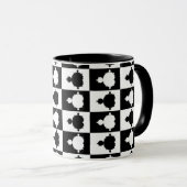 Mug Échiquier de Mandelbrot (Devant droit)
