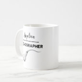 Mug Échographiste Cadeau personnalisé avec nom Tech Ul (Devant gauche)