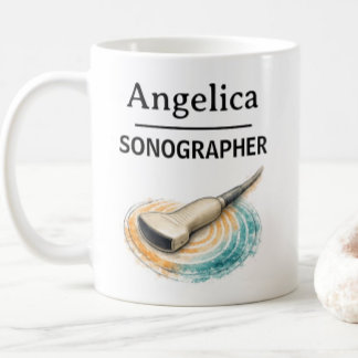 Mug Échographiste Cadeau Sonde Échographie Personnalis
