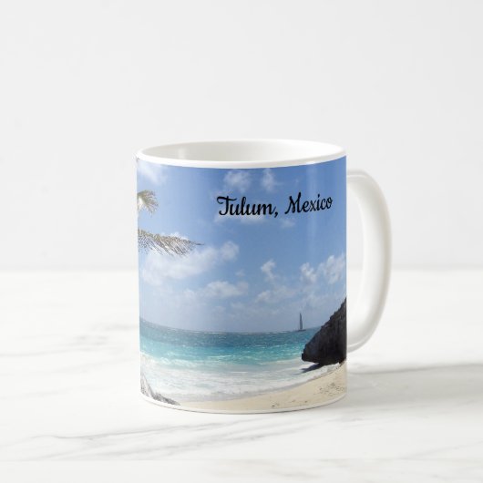 Mug Échouez Tulum, Mexique - le soleil - des vacances (Devant droit)