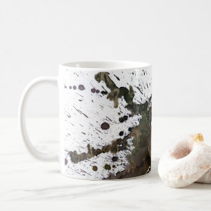 Mug Éclaboussure abstraite dans le brun
