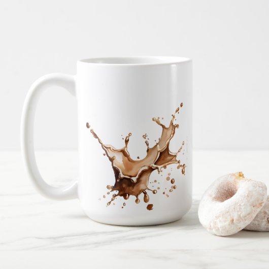 Mug Éclaboussure de café (Avec donut)