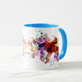 Mug Éclaboussure de couleur sauvage (Devant droit)