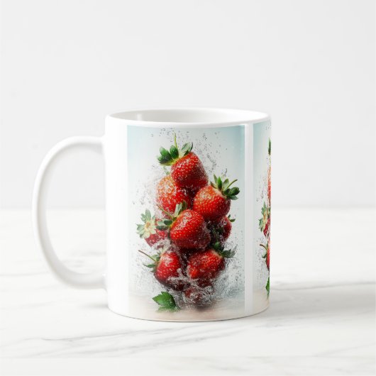 Mug Éclaboussure de fraise (Gauche)