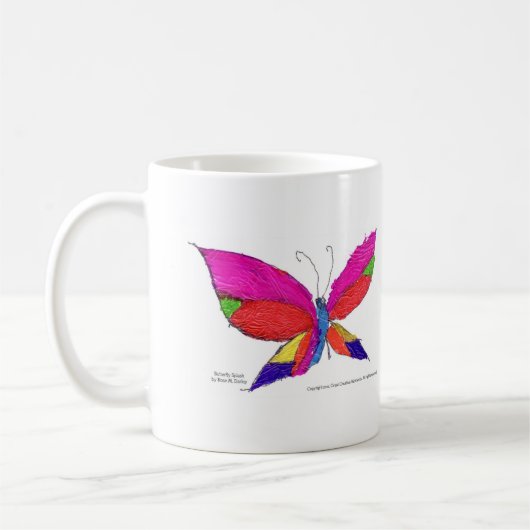 Mug Éclaboussure de papillon (Gauche)