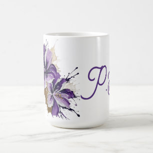 Mug Éclaboussure florale violette