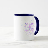 Mug Éclaboussure néon abstraite colorée (Devant droit)