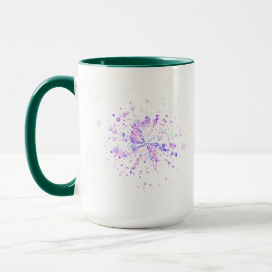 Mug Éclaboussure néon abstraite colorée (Gauche)