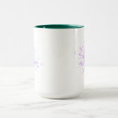 Mug Éclaboussure néon abstraite colorée (Centre)