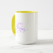 Mug Éclaboussure néon abstraite colorée (Devant gauche)