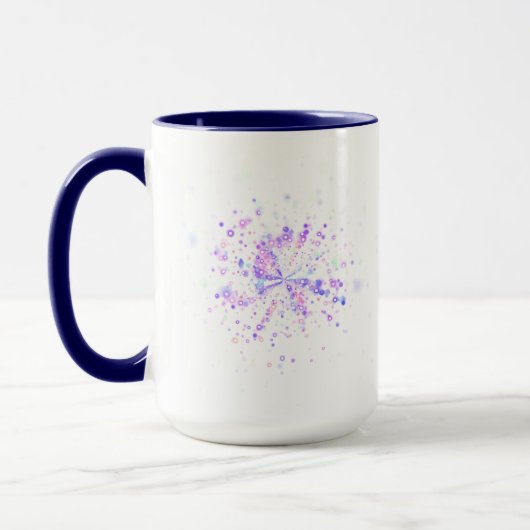 Mug Éclaboussure néon abstraite colorée (Gauche)