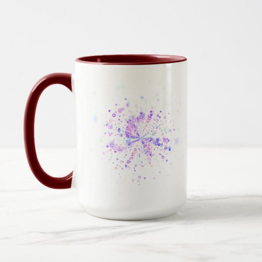 Mug Éclaboussure néon abstraite colorée (Gauche)