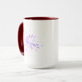 Mug Éclaboussure néon abstraite colorée (Devant gauche)