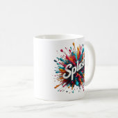 Mug éclaboussures de peinture (Devant droit)