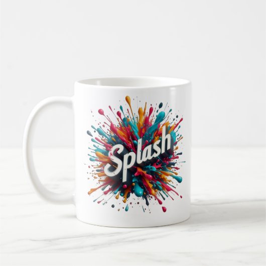 Mug éclaboussures de peinture (Gauche)