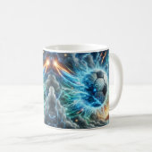 Mug Éclair bleu électrique (Devant droit)