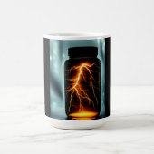 Mug Éclair dans une bouteille d'art numérique (Centre)
