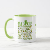 Mug Éclair MATCHA Boulon à brosse (Gauche)