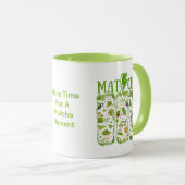 Mug Éclair MATCHA Boulon à brosse (Devant droit)