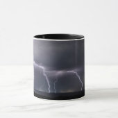 Mug Éclair orage Frappe Tempête Ciel nocturne (Centre)
