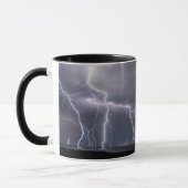 Mug Éclair orage Frappe Tempête Ciel nocturne (Gauche)