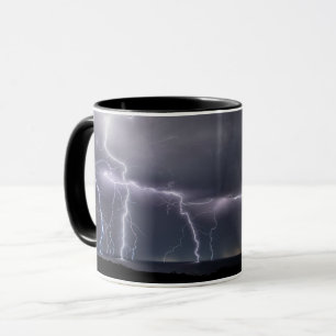 Mug Éclair orage Frappe Tempête Ciel nocturne