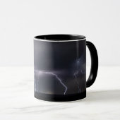Mug Éclair orage Frappe Tempête Ciel nocturne (Devant droit)
