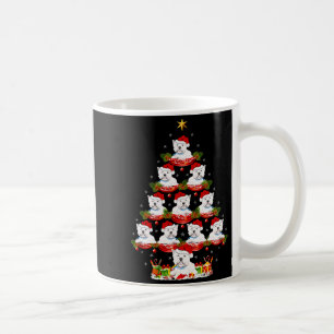Mug Éclairage de l'arbre de Noël Westie Dog Noël Westi