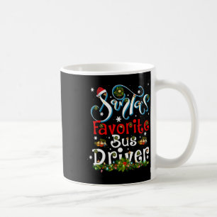 Mug Éclairage de Noël amusant Le chauffeur de bus préf