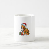 Mug Éclairage de Noël chapeau écossais Deerhound Chien (Centre)