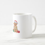 Mug Éclairage de Noël Chat plat Retriever Chien (Devant droit)