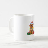 Mug Éclairage de Noël Chat plat Retriever Chien (Devant gauche)
