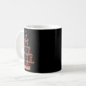 Mug Éclairage de Noël drôle de Cheerleading Arbre de N (Devant gauche)